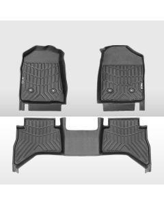 KIWI MASTER 3D TPE Car Floor Mats Fit Holden Colorado Dual Cab 2012-2020