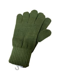 Dents Mens Acrylic Knitted Gloves - Khaki One Size (Warm Winter Sports)