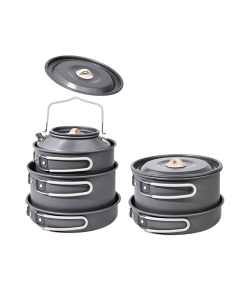 Camping Kitchen Set for 4-Person Cooking (9pcs)