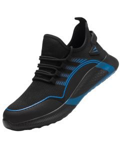 Safety Toe Work Shoes for Men Women (blue)