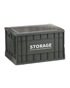 Outdoor Camping Storage Box with Lid & Wheels