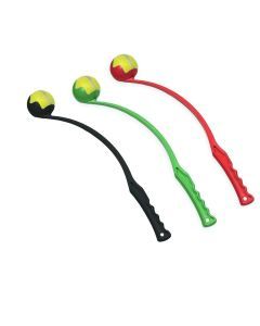 3 x Pet Dog Puppy Tennis Ball Launcher Chucker Thrower Long 64cm with Tennis ball