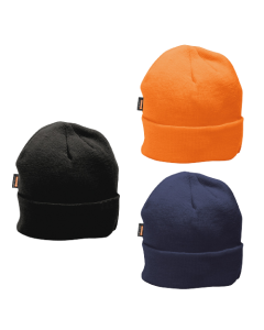 Portwest Insulatex Thermal Beanie Hat (Insulated Acrylic Warm Winter Knit Cap)