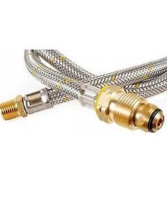 F POL X 1/4 Inv. Flare Flexible Pigtail 600mm Long