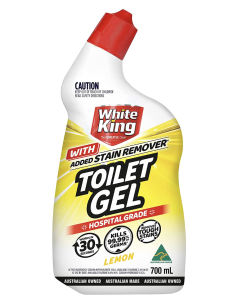 White King Toilet Gel with Stain Remover Hospital Grade 700ml - Lemon