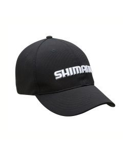 Shimano Platinum Fishing Cap - Embroidered Black/White