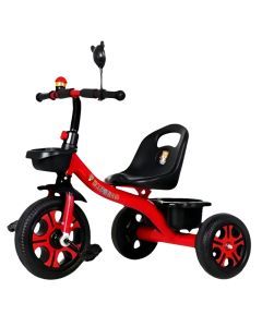 3-Wheel Kids Red Tricycle Stainless Steel Bike
