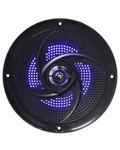 Black LED 6.5inch Waterproof 120 Watt Low-Profile Speaker (Pair)