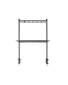 Camping Storage Detachable Organizer Rack Black