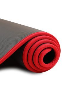 10MM Extra Thick Non-Slip NRB Yoga Mat 183x61cm Black