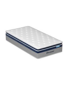 DreamZ Mattress Pillow Top 7 Zone Pocket Spring Memory Foam 32cm King Single