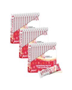 Maxines Burn Strawberry Ice Cream Bar 12x40g x3