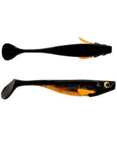 18cm Storm RIP T-Bone Soft Shad Lure With Multi Depth Screw - Black/Orange