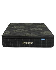 Dreamz Spring Mattress Bed Pocket Egg Crate Foam Medium Firm King Single 34CM