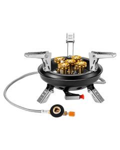 High-Pressure Camping Gas Stove 16000W Butane/Propane Black
