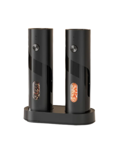 Electric Salt & Pepper Grinder Set with Charging Base (2 pcs)