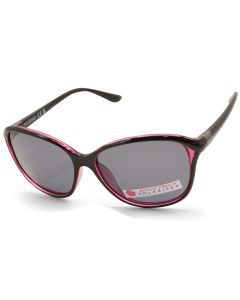North Beach Fifine Shiny Black-Purple/Grey Polarised Women's Sunglasses