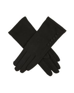 Dents Womens Longer Length Touchscreen Coral Fleece Thermal Gloves - Black (One Size)