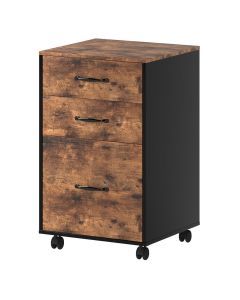Levede 3-Drawer File Cabinet Mobile Filing Storage Cabinet Organiser Home Office