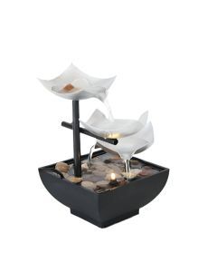 USB Metal Flower Desktop Fountain for Home Office