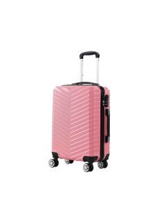 Slimbridge 20" Carry On Travel Luggage Suitcase Case Lightweight TSA Rose Gold
