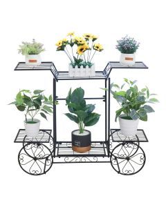 Large Metal Plant Stand Indoor 6 Tier Garden Cart
