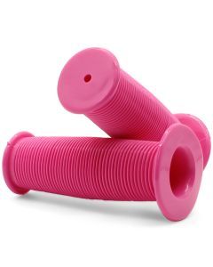 Bikelane 95mm Kids Bike Mushroom Handlebar Grip Pair (Pink)