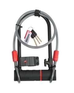 Zefal K-Traz U11 Keyed Bike U-Lock With 120cm Steel Cable