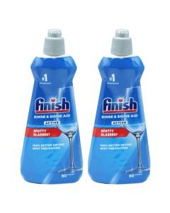 Finish Shine & Dry Regular Rinse Aid 400mL x2