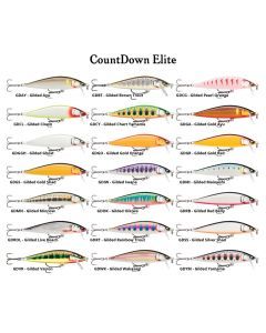 7.5cm Rapala Countdown Elite Sinking Hardbody Balsa Fishing Lure