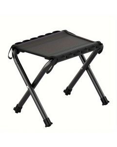 Folding Stool Frame Black Mesh Seat