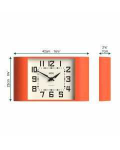 Newgate Metro Wall Clock-Pumpkin Orange