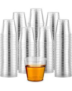 1080x 30ml Reusable & Disposable Plastic Shot Glasses - Clear Cups for Event Tastings (Bulk Pack)
