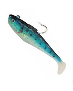 6 Pack of Tsunami 3 Inch Rigged Swim Shad Soft Plastic Lures - Herring/Blue Back