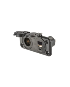 NARVA Flush Mount Socket ACC/USB A + USB C (81170BL)