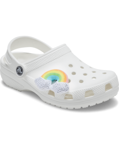 1x Crocs Plush Studded Rainbow Jibbitz Shoe Charm - 100% Authentic
