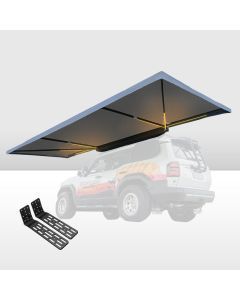 San Hima 180 Degree Awning Free-Standing Car Camping 4x4 Awning With L Brackets