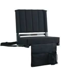 Portable Outdoor Stand Sports Seat with Back Support and Wide Cushion