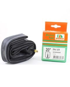Duro 20" x 1 - 3/8 Bicycle Tyre Tube for 20 Inch Bike Tyres Schrader Valve