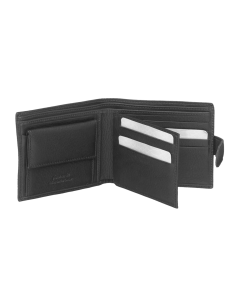 Pierre Cardin Mens Genuine Soft Italian Leather RFID Wallet - Black