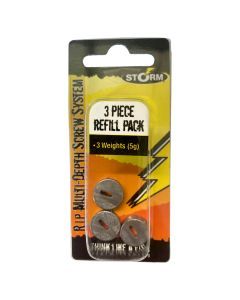 5gm Storm RIP Multi-Depth Screw System Weights Refill Pack-3 x 5gm Lead Weights