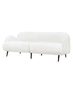 Levede Boucle Sofa 3 Seater Sherpa Fleece Upholstered Lounge Modern Couch Office