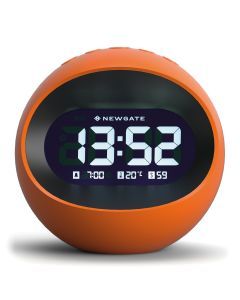 Newgate Centre Of The Earth Lcd Alarm Clock Pumpkin Orange