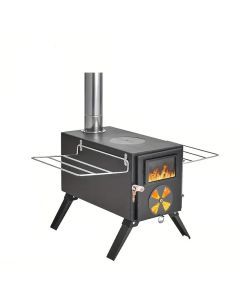 Portable Foldable Wood Stove with 7 Chimneys