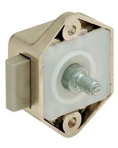 MINI PUSH BUTTON CATCH - MATTE NICKEL