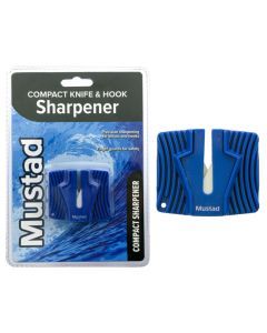 Mustad Compact Knife and Hook Sharpener with Finger Guards