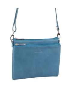 Pierre Cardin Ladies Leather Clutch Crossbody Shoulder Sling Bag - Tropical