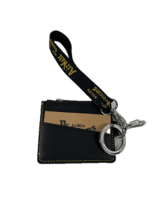 Dr. Martens Leather Card Holder Wallet in Black Kiev