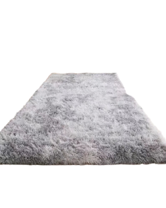 Plush Gray Carpet for Living Room