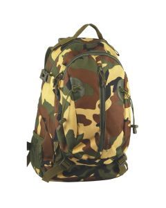 Pierre Cardin Mens Shoulder Backpack Bag - Army Camouflage (Adventure Travel Outdoor)